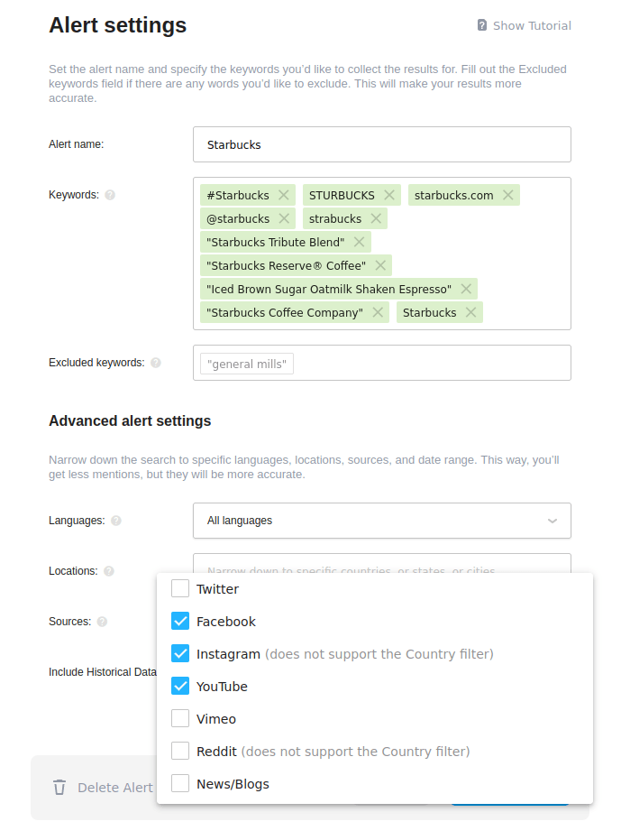 How to monitor Facebook mentions with Awario