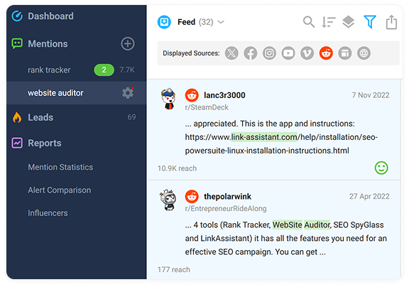 Detect links to your website