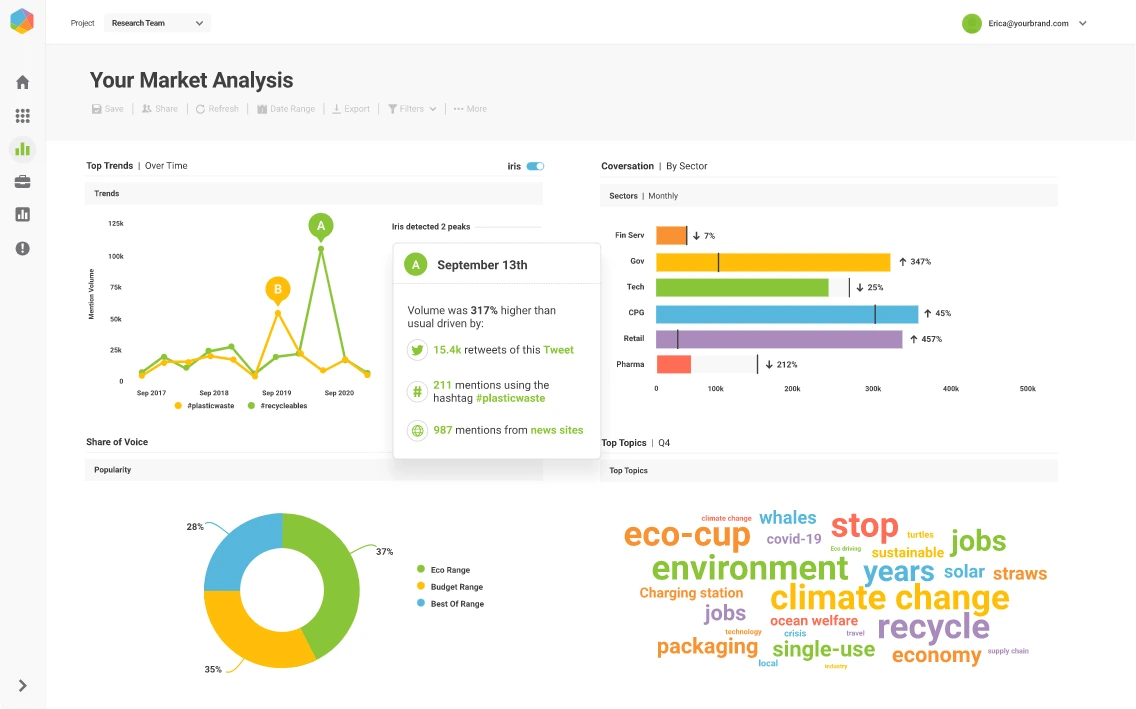 Brandwatch interface