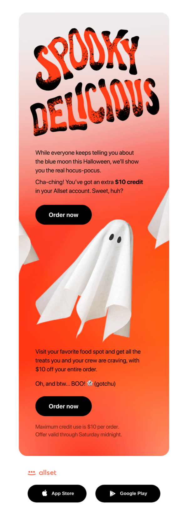 An example of a Halloween-themed website banner