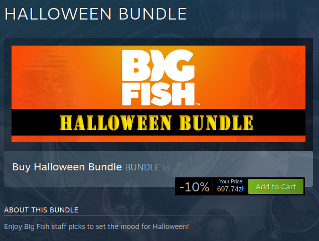 A Halloween-themed bundle from Steam