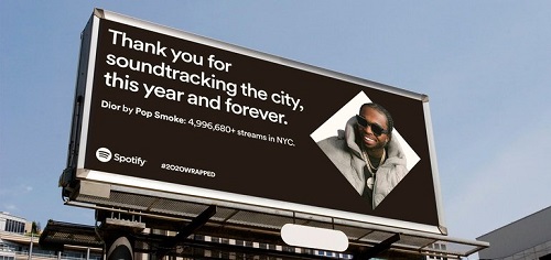 Spotify 2020Wrapped campaign