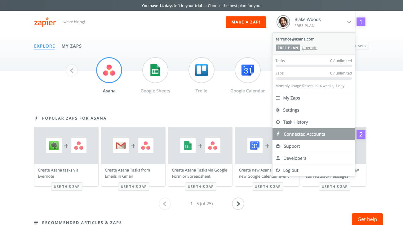 Zaoier dashboard