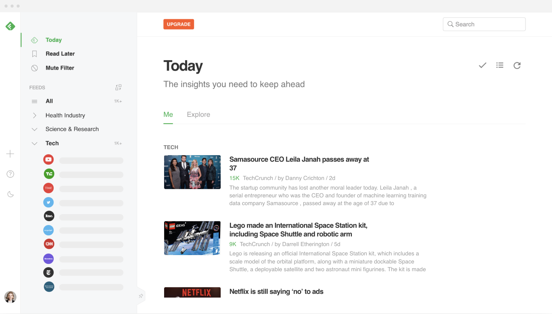Feedly for competitor analysis