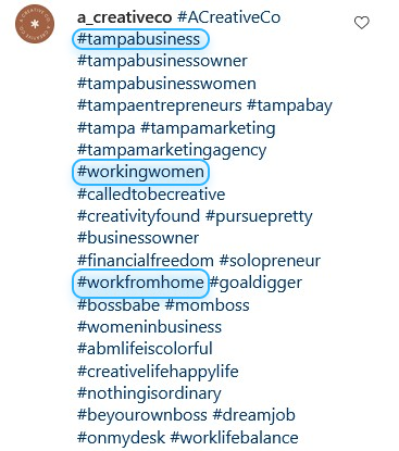 Instagram hashtags