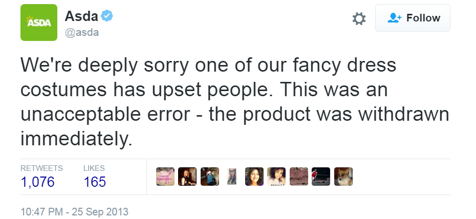 asda apology