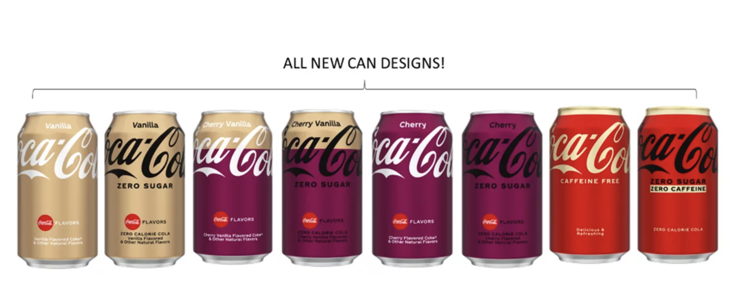 The 2022 Coca-Cola can design lineup 