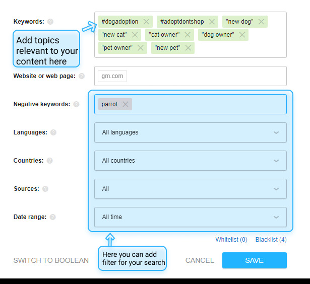 A social listening alert for trending hashtag analysis