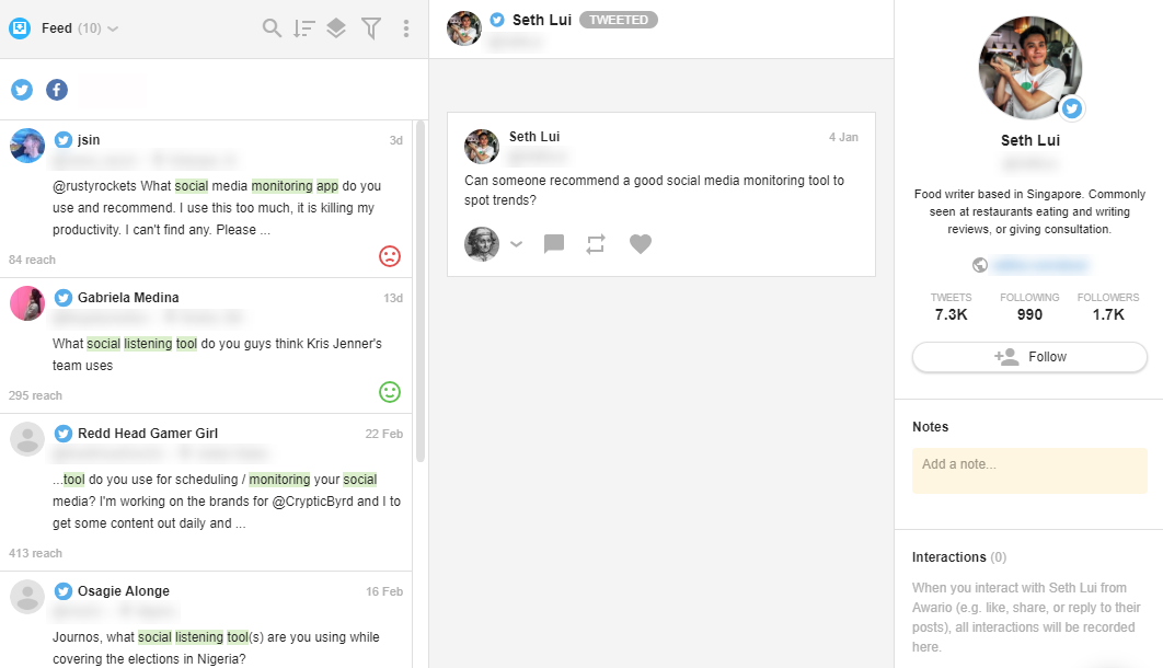 Leads on social media